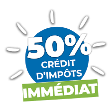 50 % de crédit d'impôt immédiat — service à la personne